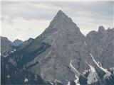 Monte Lastroni - 2449 m mogočna Terza Grande, ko sva bila gor se nama ni zdela tako strma